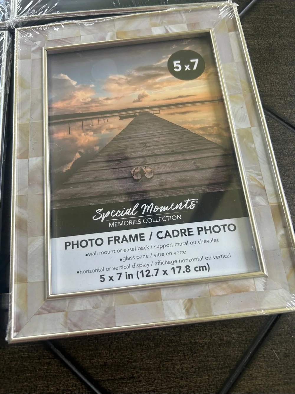 Special Moments Silver and Black 5x7 Photo Frame Set - Pack of 6